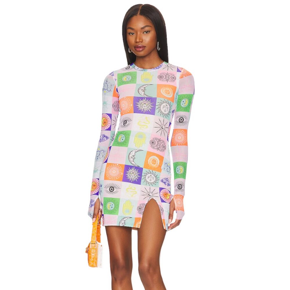 AFRM Lasso Patchwork Tarot Celestial Festival Col… - image 1